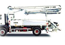 Autočerpadla betonu CIFA KZR-24