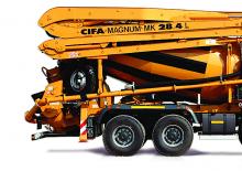 Autočerpadla s domíchávačem betonu CIFA Magnum MK 115/28 L
