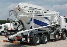 Autočerpadla s domíchávačem betonu CIFA MK 24.4 Z 80/115