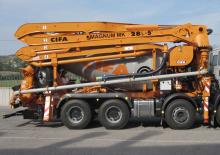 Autočerpadla s domíchávačem betonu CIFA MK28L-5