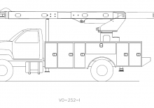Přívěsné kloubové pracovní plošiny Versalift VO-252-REAR