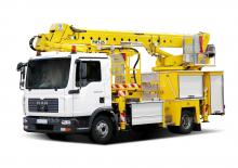 Autoplošiny s teleskopickým výložníkem Bumar PMT-25 v2 