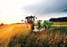 Čelní diskové žací lišty s kondicionérem John Deere F350R