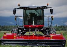 Čelní diskové žací lišty s kondicionérem Massey Ferguson WR9950	