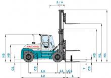 Čelní vysokozdvižné dieselové vozíky Konecranes SMV 16-900 B