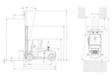 Čelní vysokozdvižné dieselové vozíky DanTruck 9486 Power +
