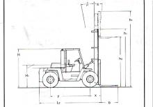 Čelní vysokozdvižné dieselové vozíky Clark C 500-ys-225 D