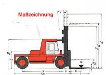Čelní vysokozdvižné dieselové vozíky Kalmar DC 42-1200 G