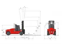 Čelní vysokozdvižné dieselové vozíky Kalmar DCG 127-6