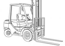 Čelní vysokozdvižné dieselové vozíky Komatsu FD 18 T-16