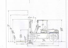 Čelní vysokozdvižné dieselové vozíky Komatsu FD 70-6