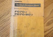 Čelní vysokozdvižné dieselové vozíky Komatsu FD 80-7