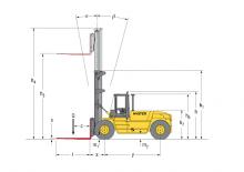 Čelní vysokozdvižné dieselové vozíky Hyster H 15.00 XM - 12