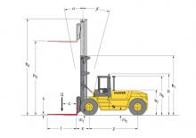 Čelní vysokozdvižné dieselové vozíky Hyster H 16.00 XM - 12