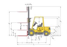 Čelní vysokozdvižné dieselové vozíky Hyster H 3.20 XML
