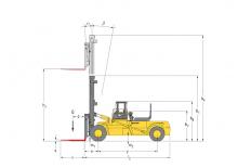 Čelní vysokozdvižné dieselové vozíky Hyster H 48.00 E