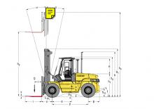 Čelní vysokozdvižné dieselové vozíky Hyster H 8.00 XM