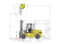 Čelní vysokozdvižné dieselové vozíky Hyster H 9.00 XM
