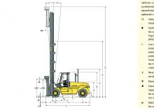 Čelní vysokozdvižné dieselové vozíky Hyster H10.00XM 12EC