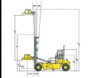 Čelní vysokozdvižné dieselové vozíky Hyster H44.00XM 16CH
