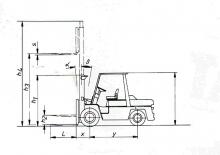 Čelní vysokozdvižné dieselové vozíky Nissan WF 03 A 33 U