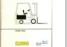 Čelní vysokozdvižné elektrické vozíky Clark EC 500 70