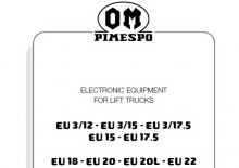 Čelní vysokozdvižné elektrické vozíky OM-Pimespo EU 3-12
