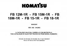 Čelní vysokozdvižné elektrické vozíky Komatsu FB 12 M 1 R