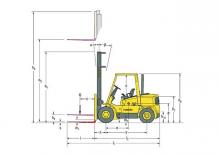 Čelní vysokozdvižné LPG vozíky Hyster H 3.50 XM