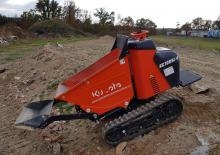 Elektrické pásové dumpery Kubota KC70VSL-4e