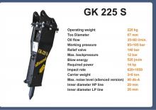 Hydraulická bourací kladiva Italdem GK 225 S 