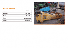 Hydraulická bourací kladiva Omal HB 1300s