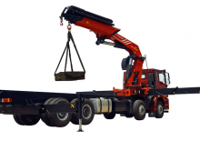 Hydraulické nakládací jeřáby Sany SPK 70002 B