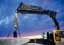 Hydraulické nakládací jeřáby Hiab XS 077 E-2 HIDUO