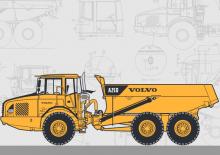 Kloubové dampry Volvo A25D (6x6)