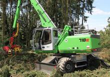 Manipulátory s materiálem Sennebogen 718M E