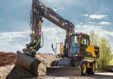 Kolová rypadla Volvo EW220E