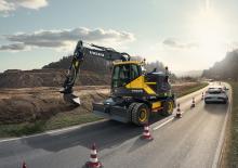 Kolová rypadla Volvo EWR150E