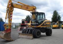 Kolová rypadla JCB JS 130 W