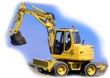 Kolová rypadla Komatsu PW75 R-2