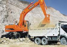 Kolová rypadla Doosan Solar 180 W-V