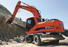 Kolová rypadla Doosan Solar 210 W-V