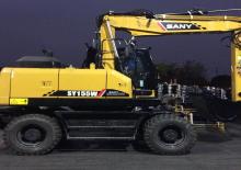 Kolová rypadla Sany SY155W