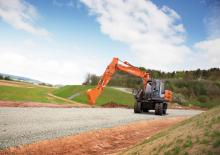 Kolová rypadla Hitachi ZX 145 W 3