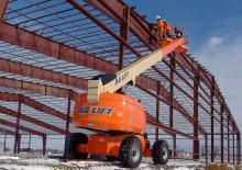 Kolové teleskopické pracovní plošiny JLG 600S