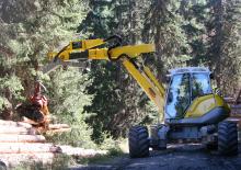 Kráčející rypadla Menzi M540