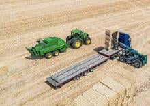 Lisy na hranolové balíky + Lisy na obří balíky John Deere L633 