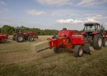 Lisy na hranolové balíky + Lisy na obří balíky Massey Ferguson SB 1840
