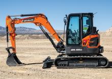 Minirypadla Develon DX55R-7