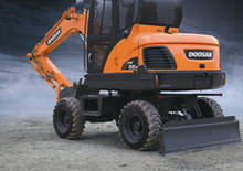 Kolová rypadla Doosan DX55W